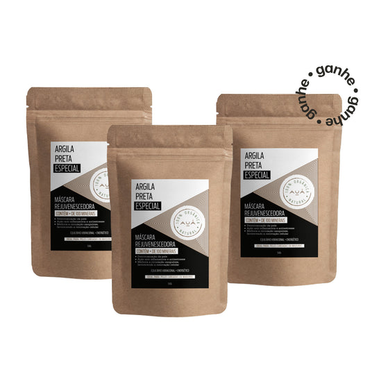 Duo Argilas Especiais Pretas AUÁ Natural