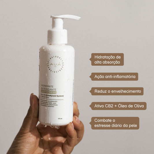 Hidratante Antioxidante Com Ativo CB2 Ação Anti-inflamatória 175ml AUÁ