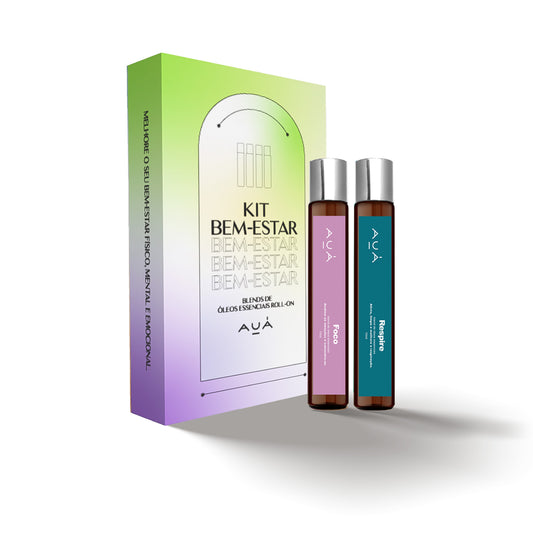 Kit Bem-Estar Foco e Respire Roll-on AUÁ