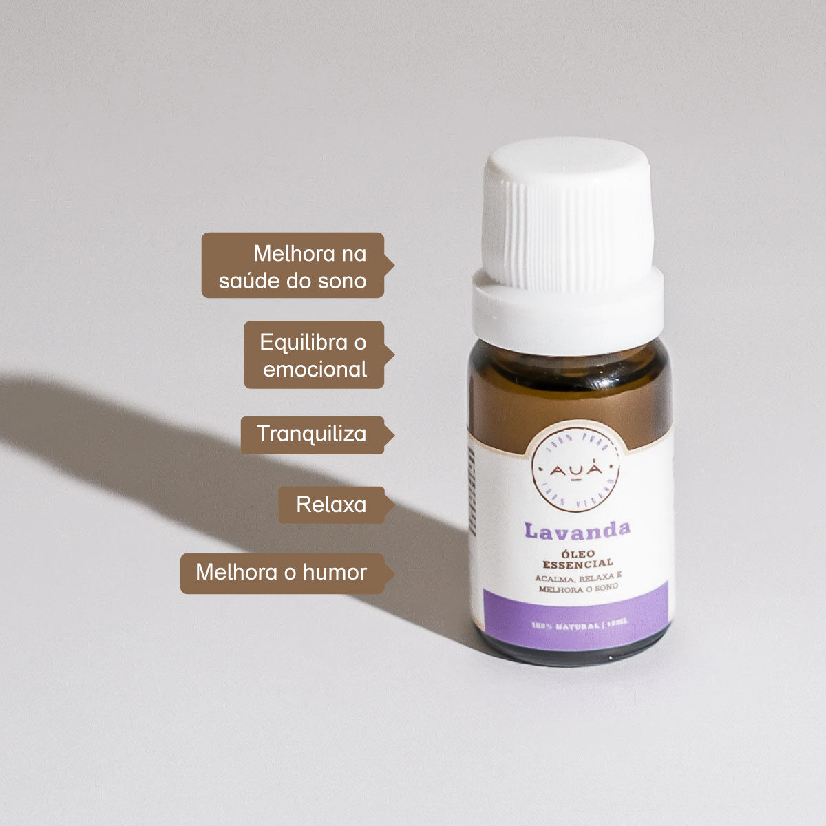 Óleo Essencial Lavanda Relaxamento e Bem-Estar 10ml AUÁ