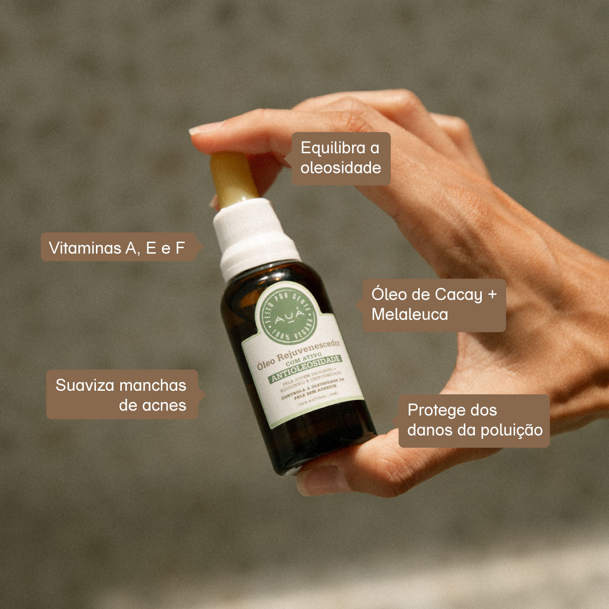 Óleo Rejuvenescedor Antioleosidade 30ml AUÁ