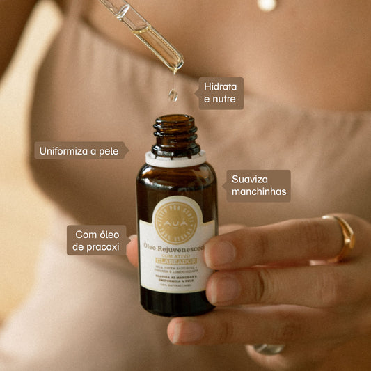 Óleo Rejuvenescedor com Ativo Clareador 30ml AUÁ