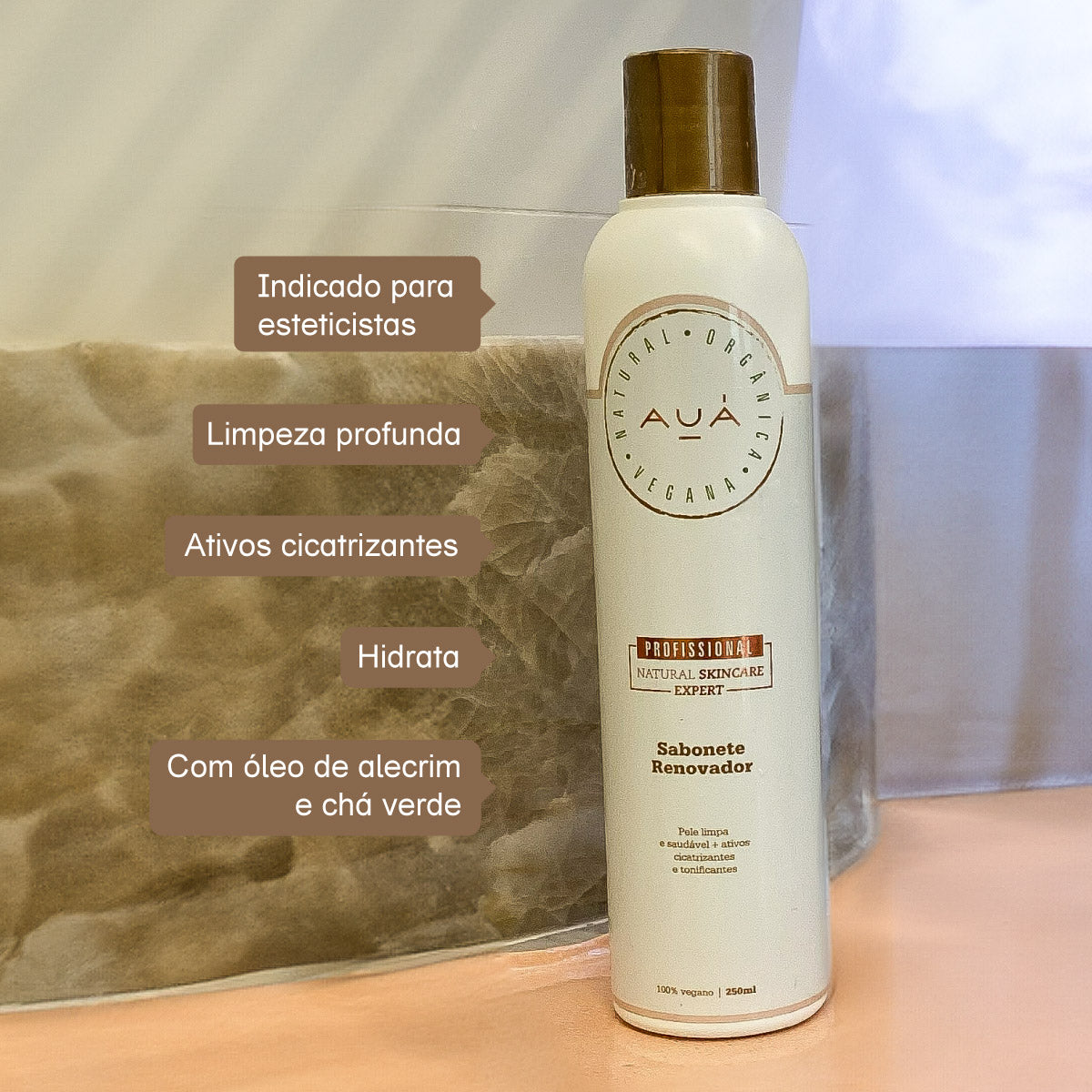 Sabonete Renovador Limpeza e Hidratação AUÁ 250ml