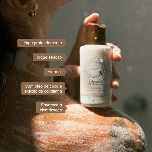 Sabonete Renovador Limpeza e Hidratação AUÁ 90ml